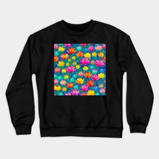 A Watercolor Floral Masterpiece Crewneck Sweatshirt